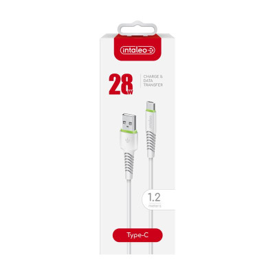 Кабель Intaleo CBFLEXT1 USB - USB Type-C (M/M), 1.2 м, White (1283126568534) Кабель Intaleo CBFLEXT1 USB - USB Type-C (M/M), 1.2 м, White (1283126568534)