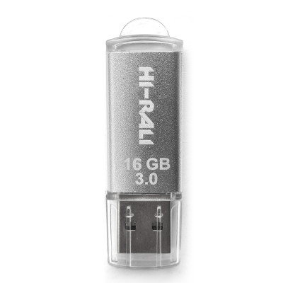 Флеш-накопичувач USB3.0 16GB Hi-Rali Rocket Series Silver (HI-16GB3VCSL)