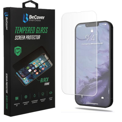 Захисне скло BeCover для Apple iPhone 14 Crystal Clear Glass 3D (708084) Захисне скло BeCover для Apple iPhone 14 Crystal Clear Glass 3D (708084)