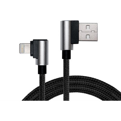 Кабель REAL-EL Premium USB - Lightning (M/M), 1 м, чорний (EL123500034) Кабель REAL-EL Premium USB - Lightning (M/M), 1 м, чорний (EL123500034)