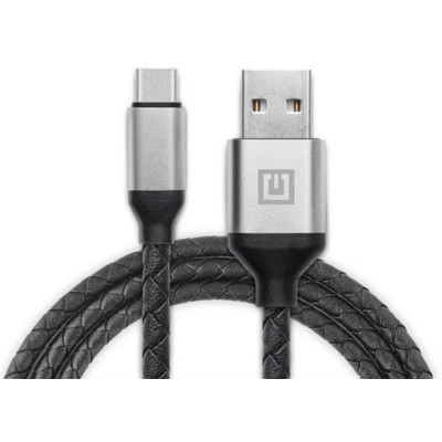 Кабель REAL-EL Premium Leather USB - USB Type-C (M/M), 1 м, Black (EL123500049) Кабель REAL-EL Premium Leather USB - USB Type-C (M/M), 1 м, Black (EL123500049)