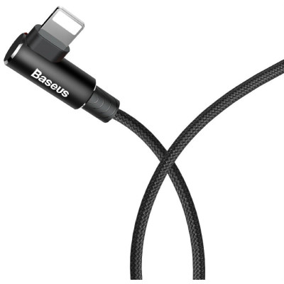 Кабель Baseus MVP USB - Lightning (M/M), 1.5A, 2 м Black (CALMVP-A01) Кабель Baseus MVP USB - Lightning (M/M), 1.5A, 2 м Black (CALMVP-A01)