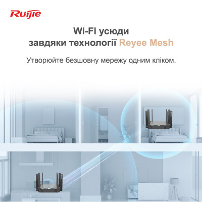 Бездротовий маршрутизатор Ruijie Reyee RG-EW3200GX PRO Бездротовий маршрутизатор Ruijie Reyee RG-EW3200GX PRO