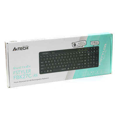 Клавіатура бездротова A4Tech FBK27C AS Black Клавіатура бездротова A4Tech FBK27C AS Black