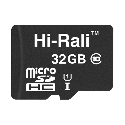 Карта пам`ятi MicroSDHC 32GB UHS-I Class 10 Hi-Rali (HI-32GBSD10U1-00) Карта пам`ятi MicroSDHC 32GB UHS-I Class 10 Hi-Rali (HI-32GBSD10U1-00)