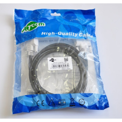 Кабель Atcom DVI - DVI (M\M), 1.8 м, чорно-білий (8057) Кабель Atcom DVI - DVI (M\M), 1.8 м, чорно-білий (8057)