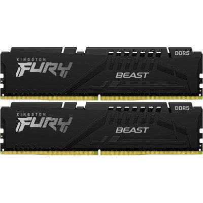 Модуль пам`яті DDR5 2x16GB/6000 Kingston Fury Beast Black (KF560C30BBEK2-32)