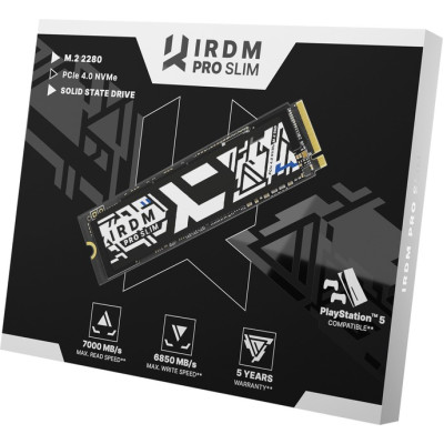 Накопичувач SSD 2TB Goodram IRDM Pro Slim M.2 2280 PCIe 4.0 x4 3D TLC (IRP-SSDPR-P44S-2K0-80) Накопичувач SSD 2TB Goodram IRDM Pro Slim M.2 2280 PCIe 4.0 x4 3D TLC (IRP-SSDPR-P44S-2K0-80)