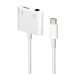 Адаптер Cablexpert USB Type-C - 3.5 мм/USB Type-C (M/F), 0.1 м, White (A-CM-3.5FP-01)