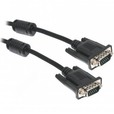 Кабель Maxxter VGA-VGA HD15M/HD15M 3+9C, с 2-ма фер, 1.8 м, чорний (V-PVGA-6) Кабель Maxxter VGA-VGA HD15M/HD15M 3+9C, с 2-ма фер, 1.8 м, чорний (V-PVGA-6)