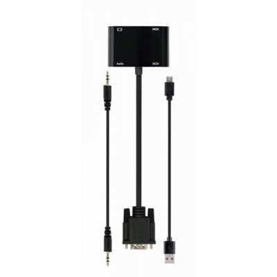 Адаптер Cablexpert VGA - HDMI+VGA (M/F), 0.15 м, Black (A-VGA-HDMI-02) Адаптер Cablexpert VGA - HDMI+VGA (M/F), 0.15 м, Black (A-VGA-HDMI-02)