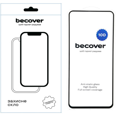 Захисне скло BeCover для Google Pixel 6 10D Black (711866) Захисне скло BeCover для Google Pixel 6 10D Black (711866)