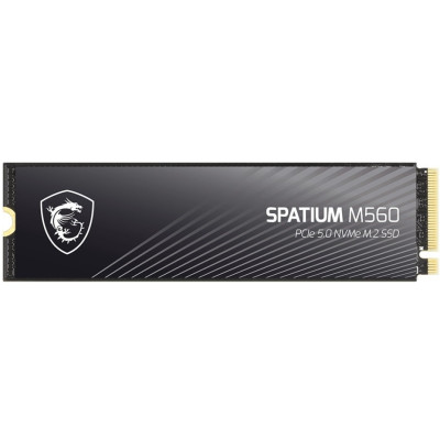 Накопичувач SSD 1TB MSI Spatium M560 M.2 2280 PCIe 5.0 x4 NVMe 3D NAND (S78-440L0F0-P83) Накопичувач SSD 1TB MSI Spatium M560 M.2 2280 PCIe 5.0 x4 NVMe 3D NAND (S78-440L0F0-P83)