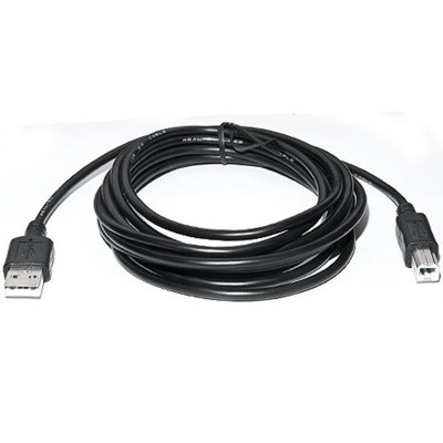 Кабель REAL-EL Pro USB - USB Type-B V 2.0 (M/M), 2 м, чорний (EL123500026) Кабель REAL-EL Pro USB - USB Type-B V 2.0 (M/M), 2 м, чорний (EL123500026)