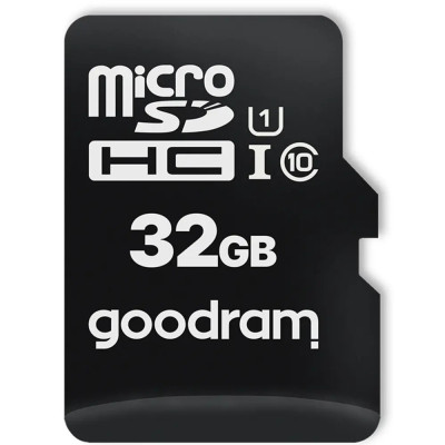 Карта пам`ятi MicroSDHC 32GB UHS-I Class 10 Goodram + SD-adapter + OTG Card reader (M1A4-0320R12) Карта пам`ятi MicroSDHC 32GB UHS-I Class 10 Goodram + SD-adapter + OTG Card reader (M1A4-0320R12)