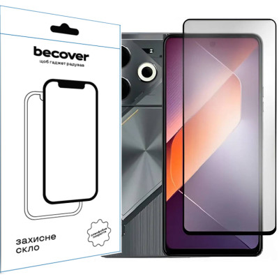 Захисне скло BeCover для Tecno Pova 6 (LI7) Black (711580)