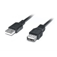 Кабель REAL-EL Pro USB - USB V 2.0 (M/F), 2 м, чорний (EL123500028) Кабель REAL-EL Pro USB - USB V 2.0 (M/F), 2 м, чорний (EL123500028)