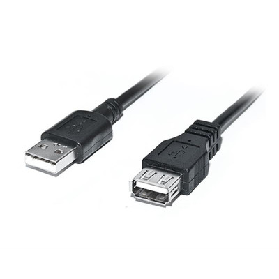 Кабель REAL-EL Pro USB - USB V 2.0 (M/F), 2 м, чорний (EL123500028) Кабель REAL-EL Pro USB - USB V 2.0 (M/F), 2 м, чорний (EL123500028)