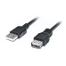 Кабель REAL-EL Pro USB - USB V 2.0 (M/F), 2 м, чорний (EL123500028)