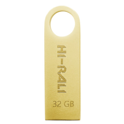 Флеш-накопичувач USB 32GB Hi-Rali Shuttle Series Gold (HI-32GBSHGD)