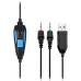Гарнітура Sades SA-702 Element Black/Blue (sa702bl)
