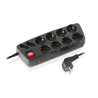 Фільтр живлення REAL-EL RS-10 Protect 1.8 м Black Фільтр живлення REAL-EL RS-10 Protect 1.8 м Black