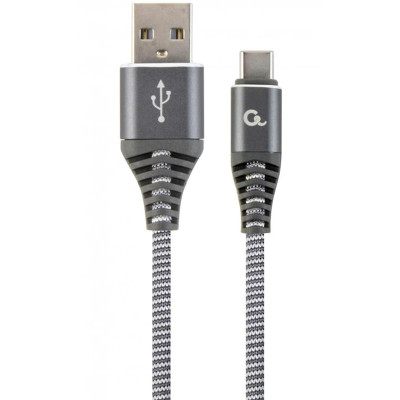 Кабель Cablexpert USB - USB Type-C V 2.0 (M/M), преміум, 1 м, сірий (CC-USB2B-AMCM-1M-WB2) Кабель Cablexpert USB - USB Type-C V 2.0 (M/M), преміум, 1 м, сірий (CC-USB2B-AMCM-1M-WB2)