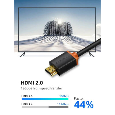 Кабель Cabletime HDMI - HDMI V 2.0 (M/M), 2 м, Black (CH23L)