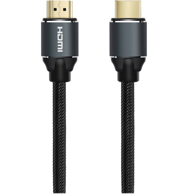 Кабель Prologix Premium High Speed HDMI - HDMI V 2.0 (M/M), 1 м, 4K UHD 60Hz, gold plated, мідь, оплетка, Black (PR-HDMI-HDMI-B-03-30-1m) коробка Кабель Prologix Premium High Speed HDMI - HDMI V 2.0 (M/M), 1 м, 4K UHD 60Hz, gold plated, мідь, оплетка, Black (PR-HDMI-HDMI-B-03-30-1m) коробка