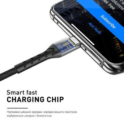 Кабель Luxe Cube Kevlar USB - micro USB (M/M), 1.2 м, райдужний (8886668686259) Кабель Luxe Cube Kevlar USB - micro USB (M/M), 1.2 м, райдужний (8886668686259)