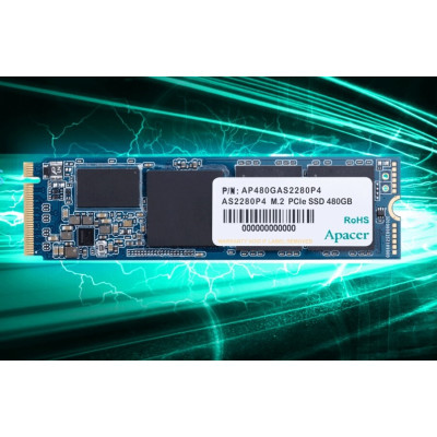 Накопичувач SSD  512GB Apacer AS2280P4 M.2 2280 PCIe 3.0 x4 3D TLC (AP512GAS2280P4-1) Накопичувач SSD  512GB Apacer AS2280P4 M.2 2280 PCIe 3.0 x4 3D TLC (AP512GAS2280P4-1)