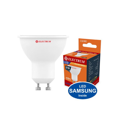 Світлодіодна лампа Electrum 5W MR-16 GU10 3000K (A-LR-0070) Світлодіодна лампа Electrum 5W MR-16 GU10 3000K (A-LR-0070)