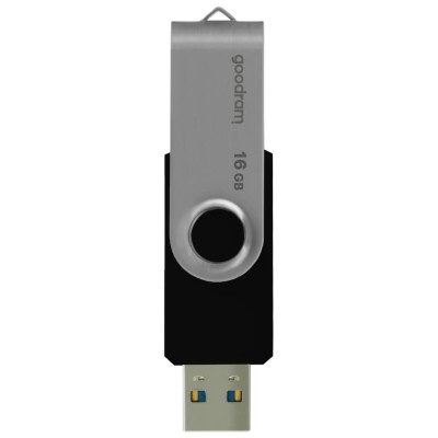 Флеш-накопичувач USB3.2 16GB Goodram UTS3 (Twister) Black (UTS3-0160K0R11)