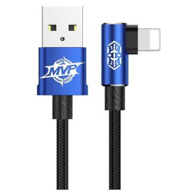 Кабель Baseus MVP USB - Lightning (M/M), 1.5A, 2 м Blue (CALMVP-A03) Кабель Baseus MVP USB - Lightning (M/M), 1.5A, 2 м Blue (CALMVP-A03)