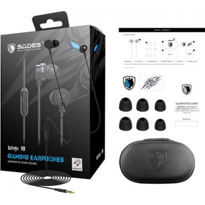 Гарнітура Sades SA-610 Wings 10 Black/Blue (sa610blj)