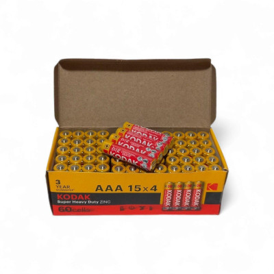 Батарейка Kodak Super Heavy Duty AAA/R3 60шт/уп Батарейка Kodak Super Heavy Duty AAA/R3 60шт/уп