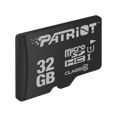 Карта пам`яті MicroSDHC 32GB UHS-I Class 10 Patriot LX (PSF32GMDC10) Карта пам`яті MicroSDHC 32GB UHS-I Class 10 Patriot LX (PSF32GMDC10)