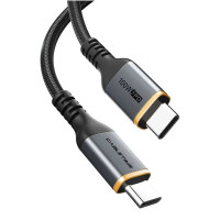 Кабель Cabletime USB Type-C - USB Type-C (M/M) PD 100W, 1 м, Black (CU03L) Кабель Cabletime USB Type-C - USB Type-C (M/M) PD 100W, 1 м, Black (CU03L)