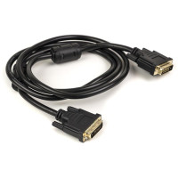 Кабель PowerPlant (CA910854) DVI-D 24M-24M, 1.5м, Double ferrites, Black Кабель PowerPlant (CA910854) DVI-D 24M-24M, 1.5м, Double ferrites, Black