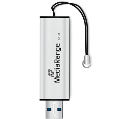 Флеш-накопичувач USB3.0 64GB MediaRange Black/Silver (MR917) Флеш-накопичувач USB3.0 64GB MediaRange Black/Silver (MR917)