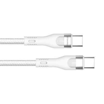 Кабель ColorWay USB Type-C + USB Type-C (M/M), 5.0 А, 1 м, White (CW-CBPDCC065-WT) Кабель ColorWay USB Type-C + USB Type-C (M/M), 5.0 А, 1 м, White (CW-CBPDCC065-WT)