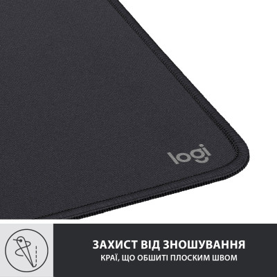 Ігрова поверхня Logitech Mouse Pad Studio Graphite (956-000049) Ігрова поверхня Logitech Mouse Pad Studio Graphite (956-000049)