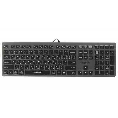 Клавіатура A4Tech Fstyler FX60H Grey White Backlit ENG / UKR
