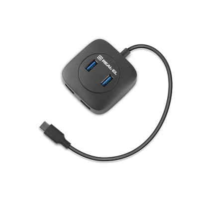 USB-хаб REAL-EL CQ-407 4 ports USB-хаб REAL-EL CQ-407 4 ports