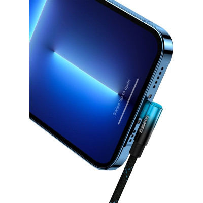 Кабель Baseus MVP 2 USB Type-C - Lightning (M/M), 20W, 1 м Black/Blue (CAVP000221) Кабель Baseus MVP 2 USB Type-C - Lightning (M/M), 20W, 1 м Black/Blue (CAVP000221)