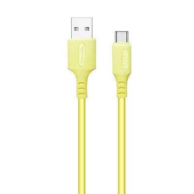 Кабель ColorWay USB - USB Type-C (M/M), soft silicone, 2.4 А, 1 м, Yellow (CW-CBUC043-Y) Кабель ColorWay USB - USB Type-C (M/M), soft silicone, 2.4 А, 1 м, Yellow (CW-CBUC043-Y)