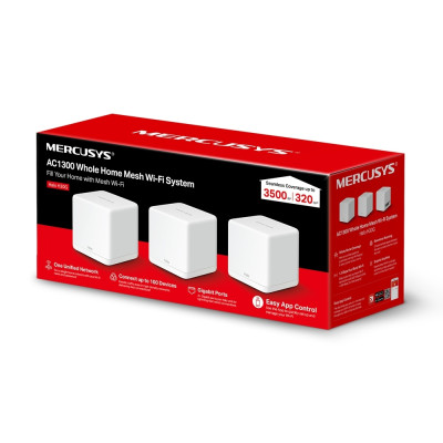Бездротовий маршрутизатор Mercusys Halo H30G(3-pack) Бездротовий маршрутизатор Mercusys Halo H30G(3-pack)