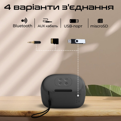 Акустична система Promate Mood 5W Black Акустична система Promate Mood 5W Black