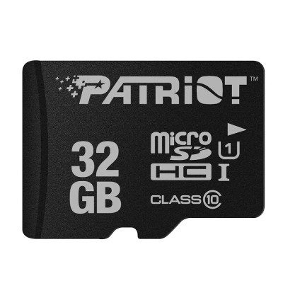 Карта пам`яті MicroSDHC 32GB UHS-I Class 10 Patriot LX (PSF32GMDC10) Карта пам`яті MicroSDHC 32GB UHS-I Class 10 Patriot LX (PSF32GMDC10)