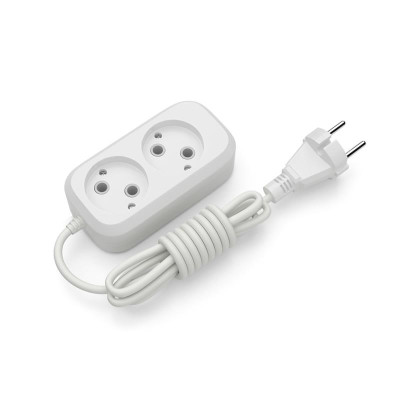 Подовжувач блоковий (ABS) Electrum 2 гнізда 5м C-ES-1784 Подовжувач блоковий (ABS) Electrum 2 гнізда 5м C-ES-1784